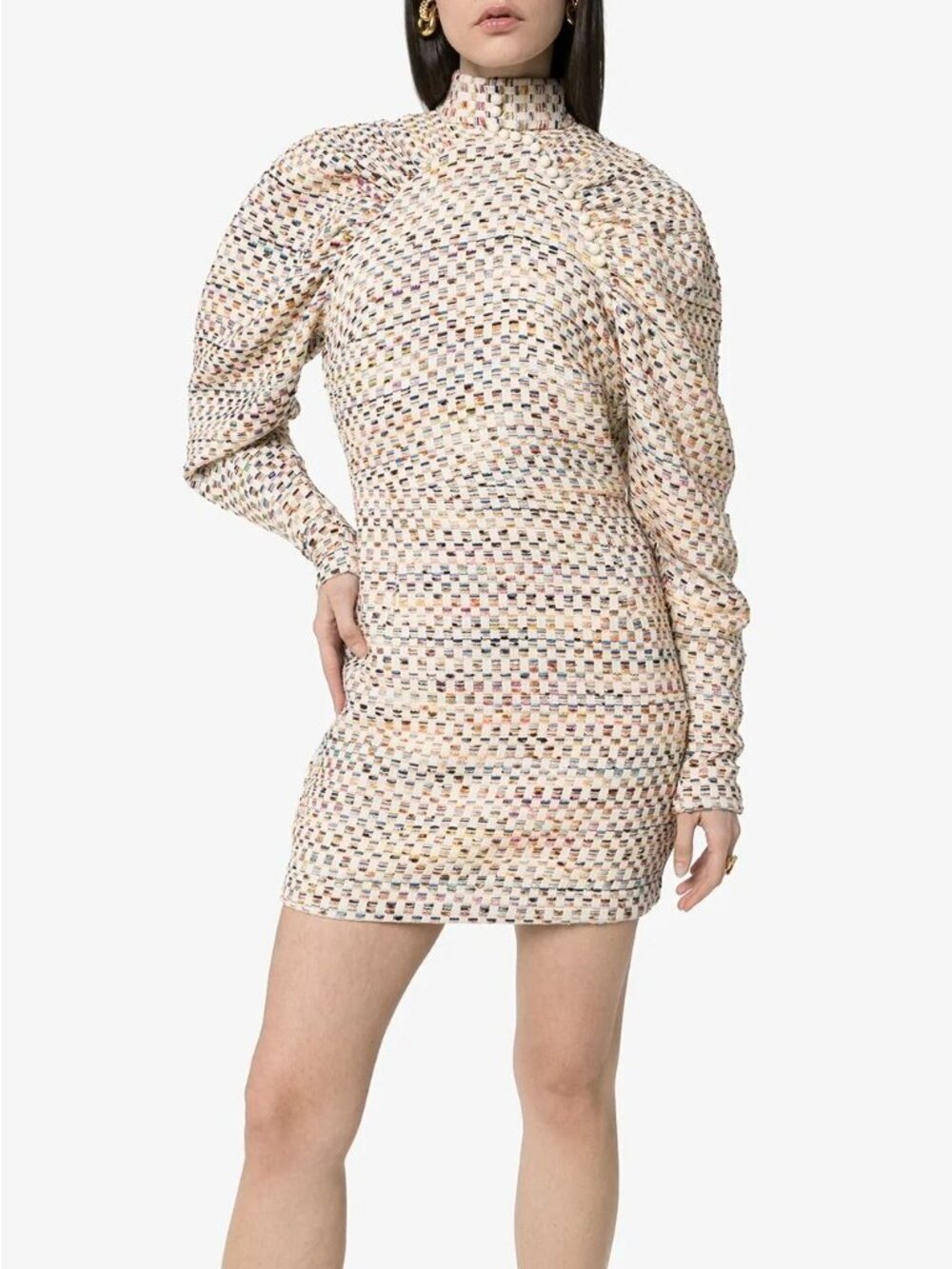 ROTATE BIRGER CHRISTENSEN Kim pouf-sleeve mini dress 2 4